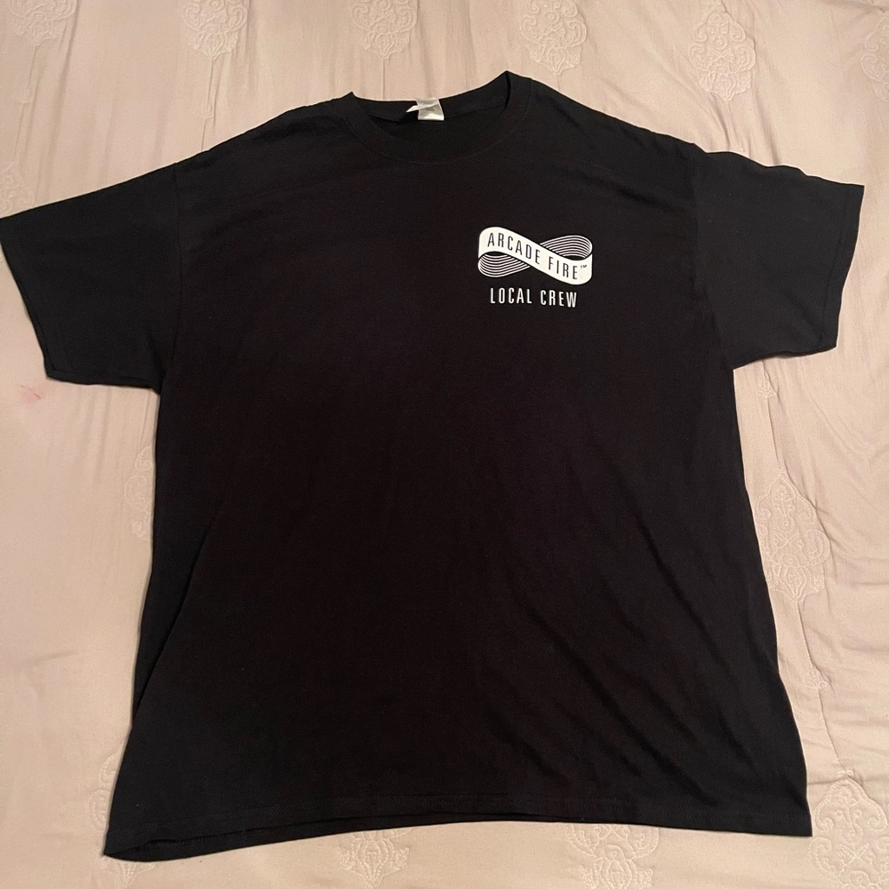 Arcade Fire 2017 Local Crew Black Tee Shirt Promo Rare Gildan Size XL NWOT